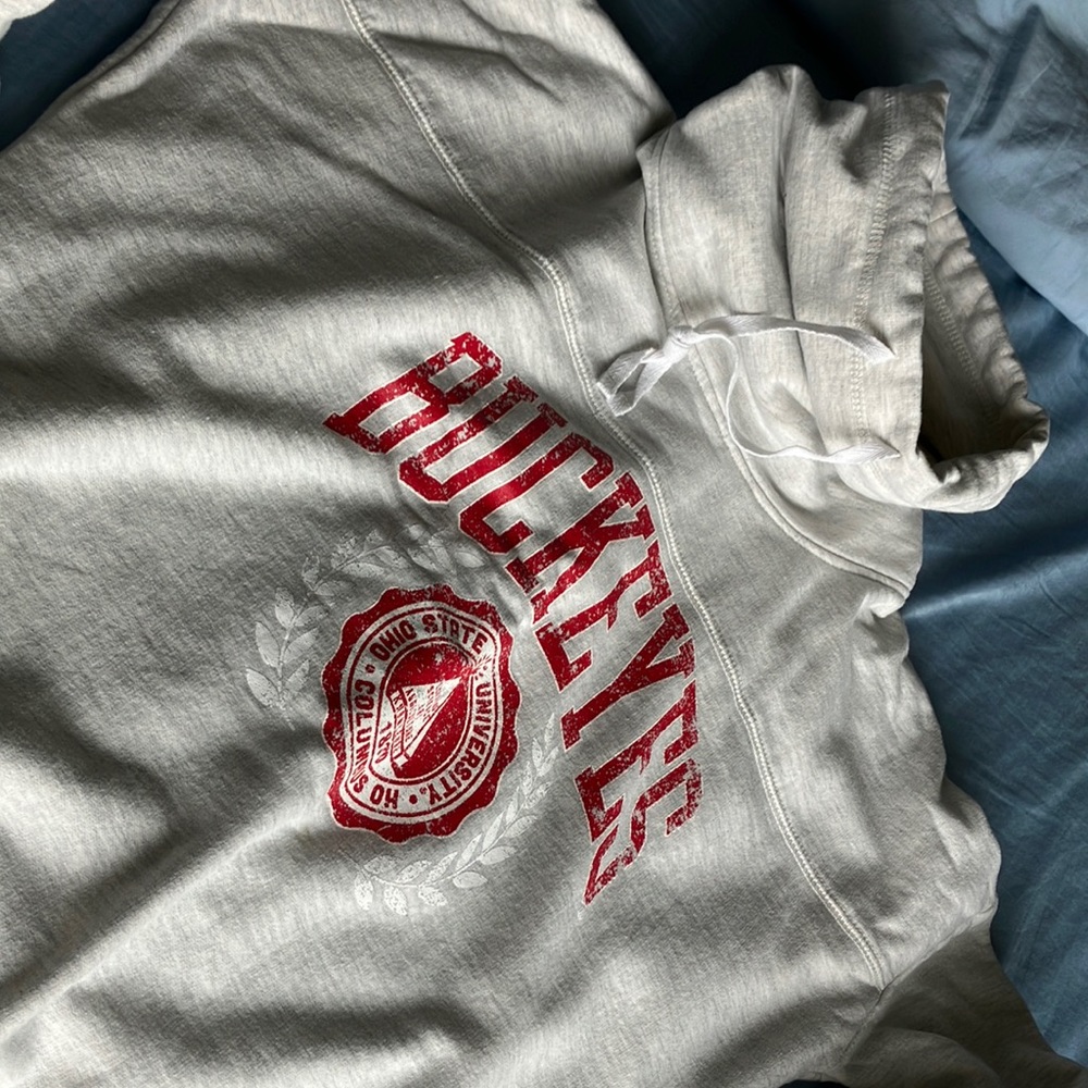 Neck Hoodie? Vintage, Distressed. Washed once